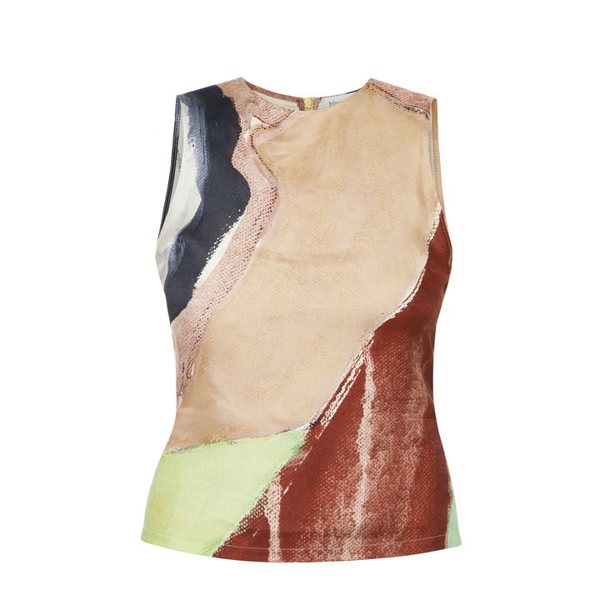 Blue Nude ~ Slow Fashion Brand - Privada Printed Sleeveless Top