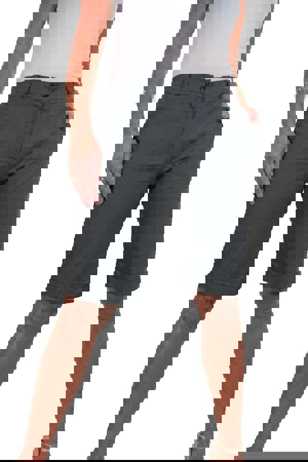 Paulo Due Women's Stretch Cuffed Bermuda Shorts