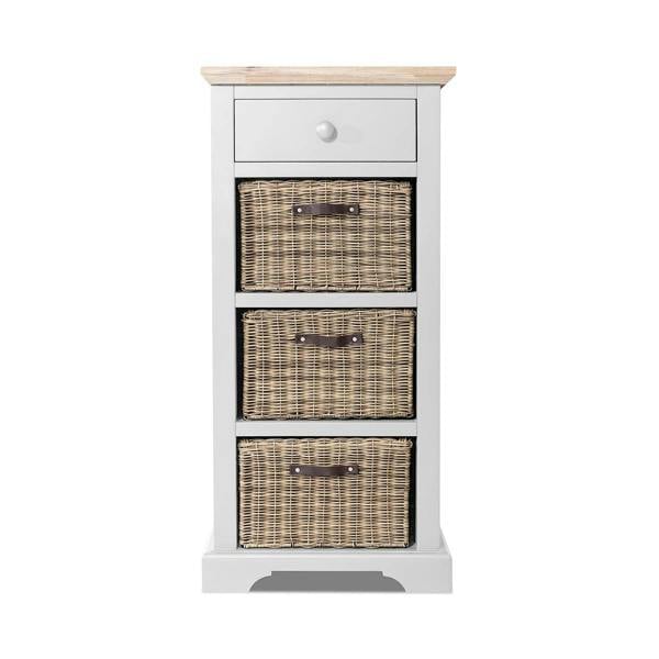Statement Furniture Florence Tallboy with Drawer and 3 Storage Baskets