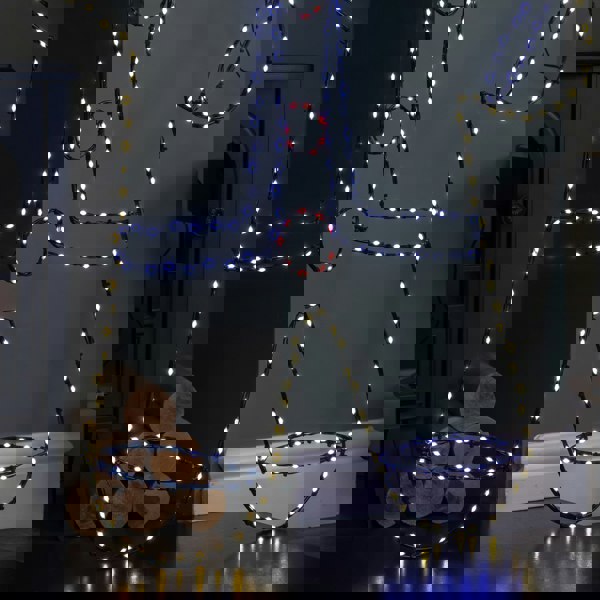 Samuel Alexander 1.2m x 90cm Light up FlexiBright Gingerbread Man Decoration with 456 Twinkling Multi-Coloured LEDs