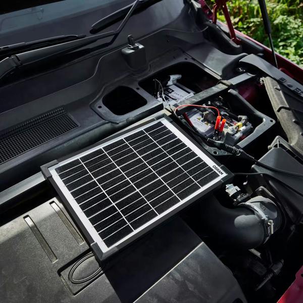 Osram 10W Solar Panel Battery Maintainer Charger, Ideal for Car, Motorbike, Jet ski, Golf