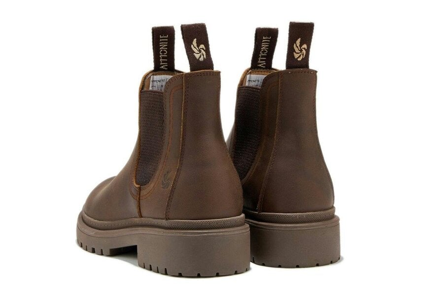 AMMONITE Women's Water-Resistant Chelsea Boots | Charmouth Brown