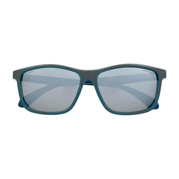 Superdry Sunglasses SDS-5014 108P Matte Grey Blue Silver Mirror Polarized
