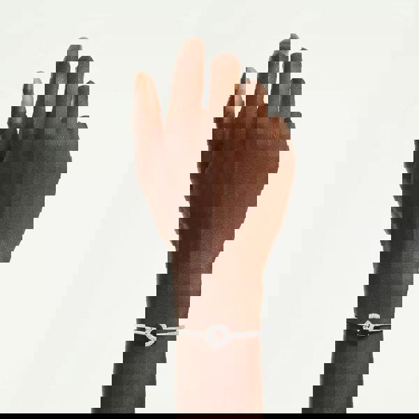 Swarovski Dextera Rhodium Plated Crystal Set Bracelet 5743569