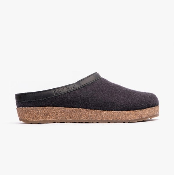 Haflinger TORBEN Womens Slippers Graphite