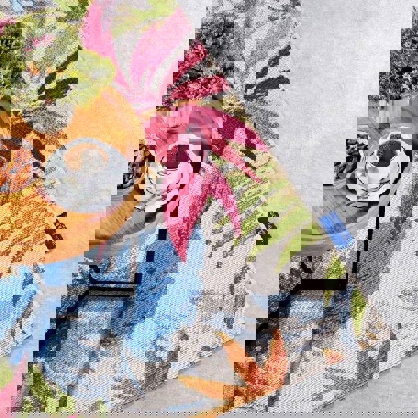 The Rugs Floral Design Indoor-Outdoor Rug -Vibrant & Durable