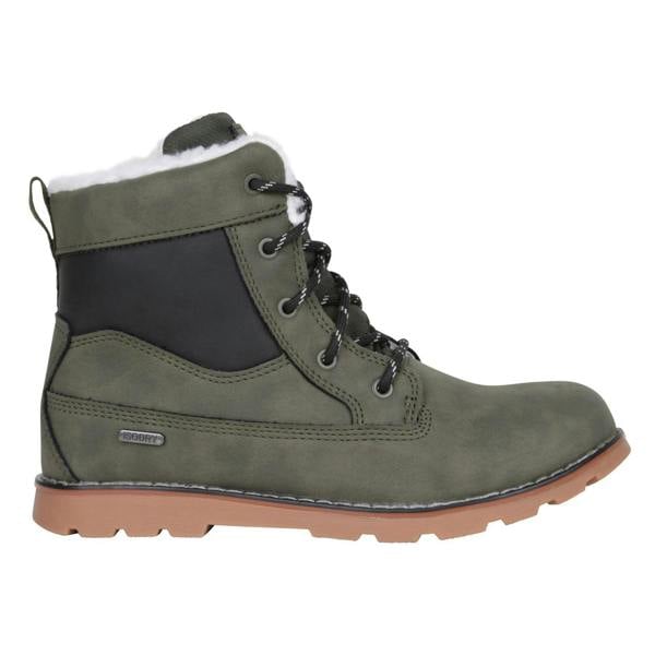 Mountain Warehouse Childrens/Kids Chestnut Borg Waterproof Casual Boots - Khaki Green - 