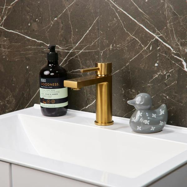 Flode Eslov | Mono Basin Mixer Tap | Brushed Brass