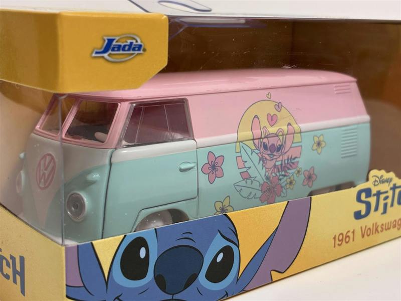MCSlots Stitch 1961 Volkswagen VW Bus 1:32 Scale Jada 36358