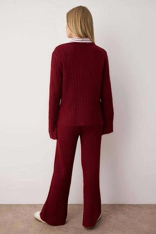 WOVCOR 2-Piece Soft Texture Knit Sweater & Pants Set