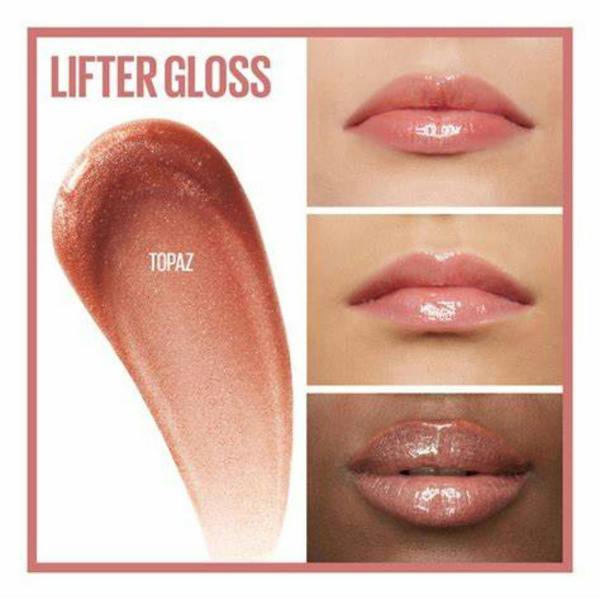 Maybelline New York 2 x Maybelline New York Lifter Plumping Hydrating Lip Gloss + Hyaluronic Acid - 009 Topaz 5.4ml
