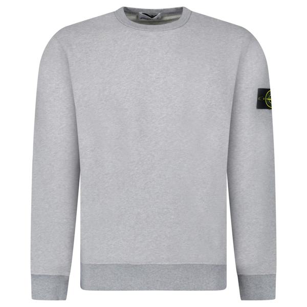 Stone Island Brushed Organic Cotton Sweatshirt Grey - chancefashionco