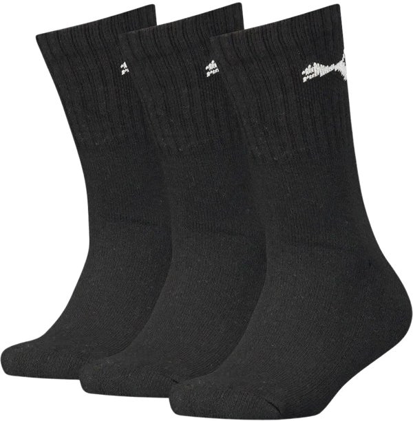Puma 3-Pack Boys' Sports Socks, Black