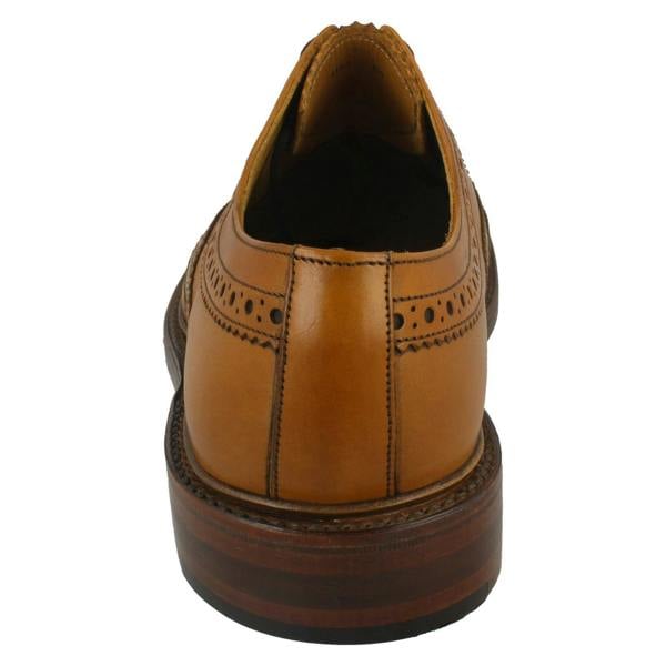 Loake Mens Loake Burnished Leather Brogues Ashby
