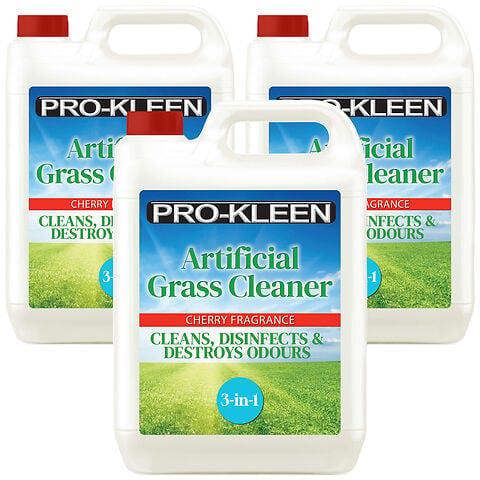 ProKleen Pro-Kleen Artificial Grass Cleaner and Disinfectant 3x 5L Makes 45 Litres Perfect for Homes with Dogs Cherry Fragrance