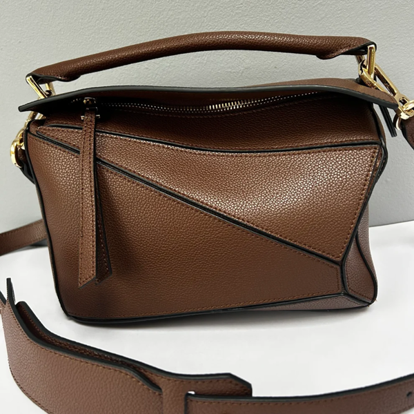Scott-Samuel Leather Grab Handle Geometric Bags