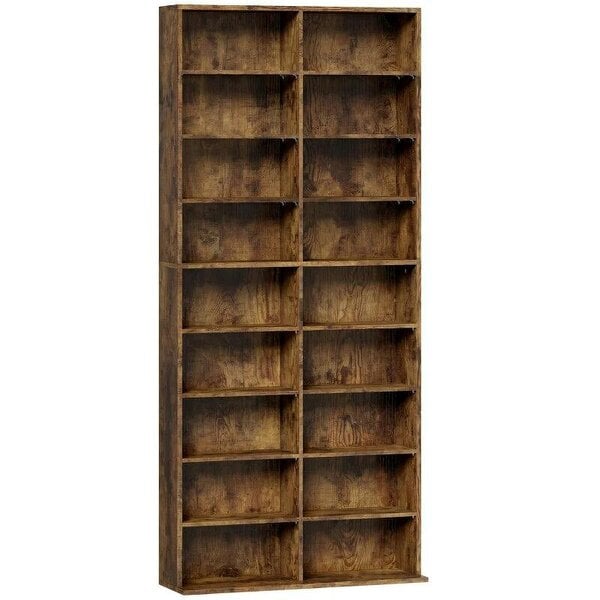 Bobobiy 640 CD Storage Tower - Rustic Brown