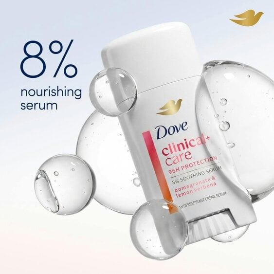 Dove Clinical + Care Anti-Perspirant Cream 6x60ml, Pomegranate & Lemon Verbena