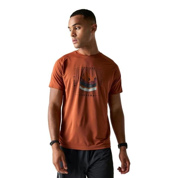 Dare 2B Mens Tech II Layered T-Shirt - Arabian Spice - 
