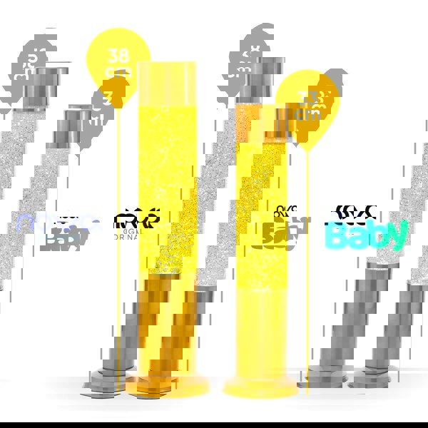 Nova Baby Yellow Glitter Lamp