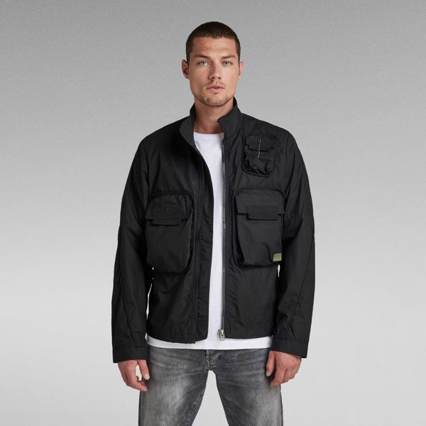 G-Star Overshirt Bound Pocket Track Bomber Jacket - Black