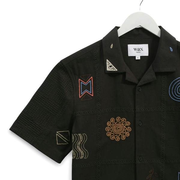 Wax London Didcot Doodle Embroidery Shirt