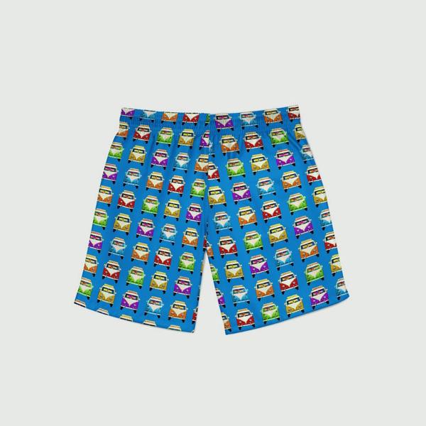 CAMPERVAN COTTON POPLIN PRINT BOXER SHORTS - Premium Men's Patterned Shirt by Claudio Lugli | Bold Design, Tailored Fit, Best Printed Shirts