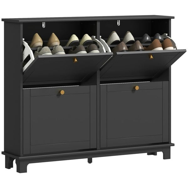 Flip-down Shoe Cabinet
