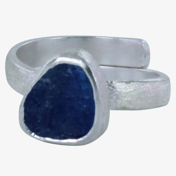 Sterling Silver and Rough Tanzanite Ring - Reeves & Reeves