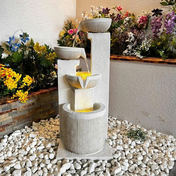 Tranquillity Water Features Diablo Pour Contemporary Water Feature