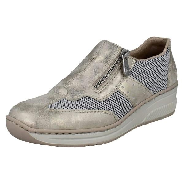 Rieker Ladies Rieker Wedge Sole Casual Shoes 48760