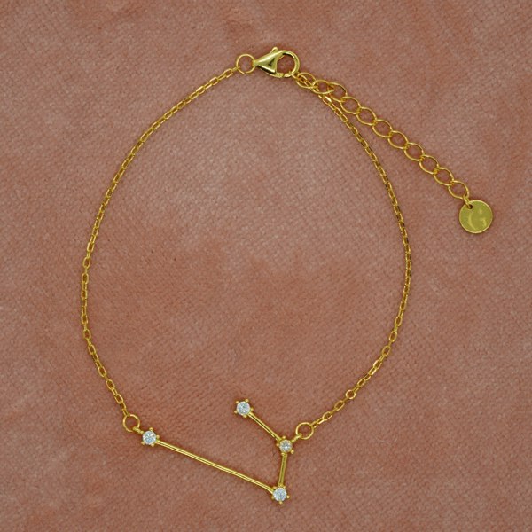 Gold Trip Aries Zodiac Constellation Bracelet