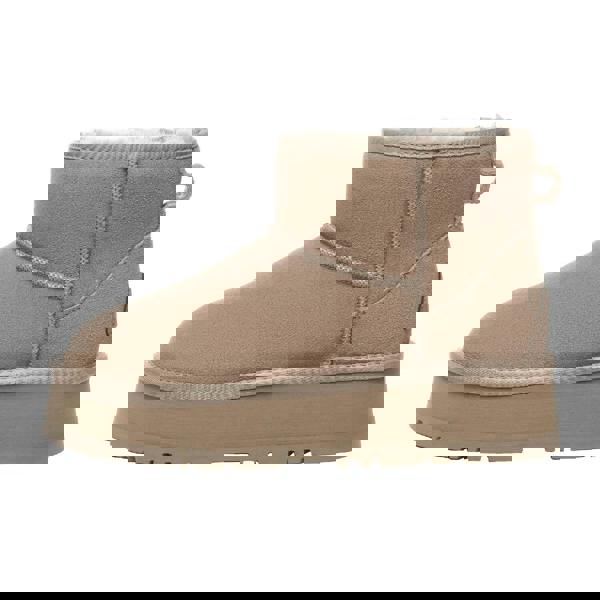 EverAu Womens/Ladies Dusky Classic Cow Suede Mini Boots - Brown