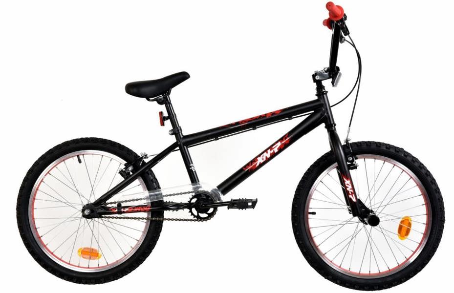 XN-7-20 BMX Bike, Mens Boys Freestyle BMX, 20" Wheel - Black/Red