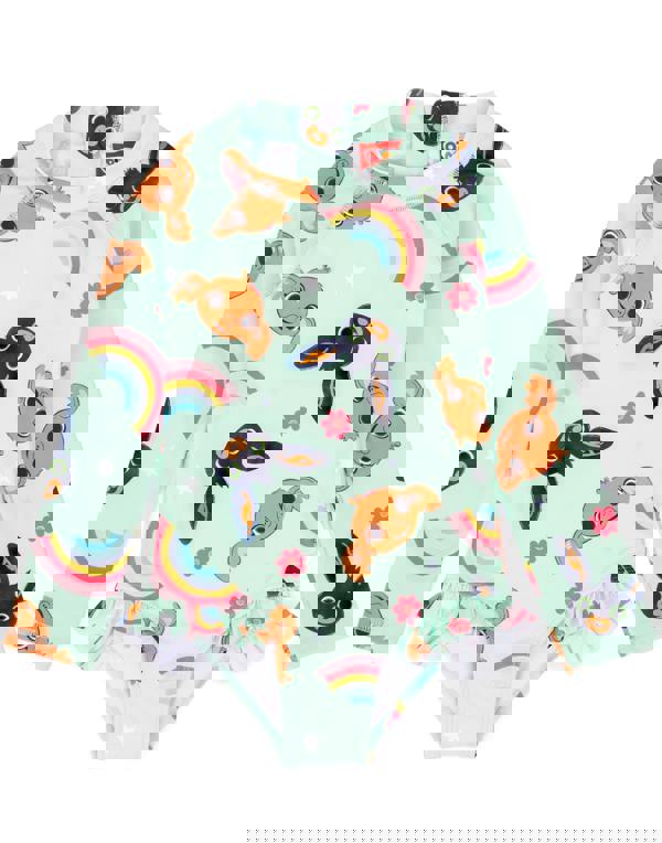 Bing Bunny Girls Blue Pastel Multi-Character Print 1 Piece Swimming Costume