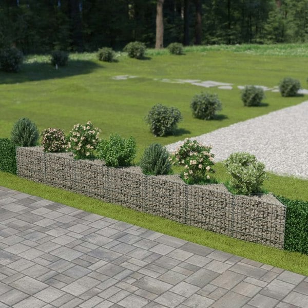 Berkfield Gabion Wall Galvanised Steel 450x30x50 cm