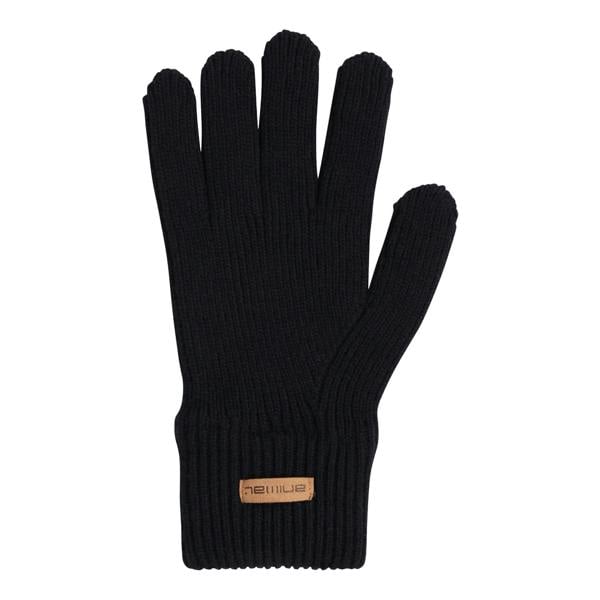 Animal Unisex Adult Rowan Knitted Gloves - Black - 