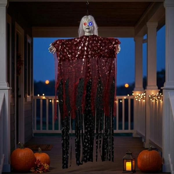 Garden Greatness Hanging Light Up Zombie Ghost Halloween