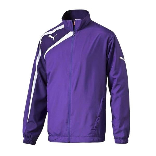 Puma Boys Team Logo Woven Jacket - Purple - 