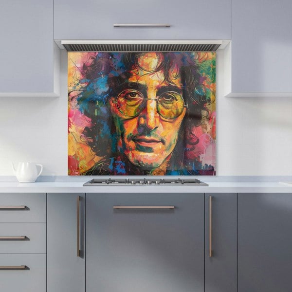 Warren Reed - Designer Psychedelic Portrait of Lennon Kitchen Splashback