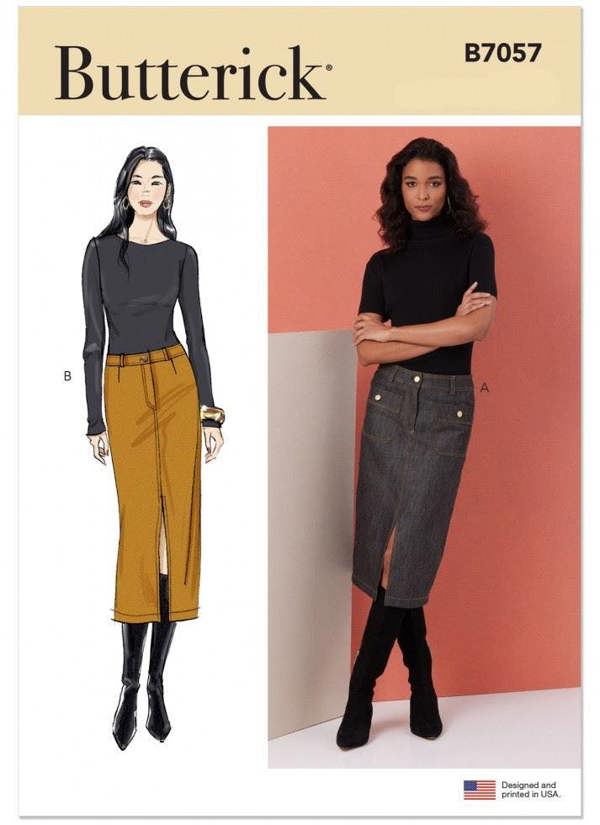 Butterick Sewing Pattern 7057, Skirts for Women, B7 (6-8-10-12-14-16-18) - Intermediate