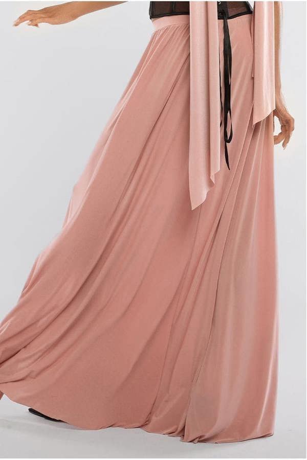 Side Split Soft Touch Maxi Skirt SK41