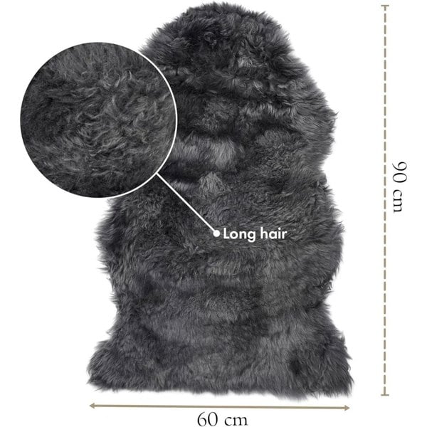 Infinity Leather Genuine Sheepskin Real Natural Wool Area Rug
