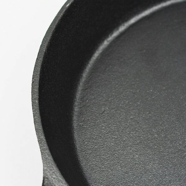 Toque Frying Pan Non Stick Cast Iron 30cm Steak Skillet Round BBQ Grill Camping