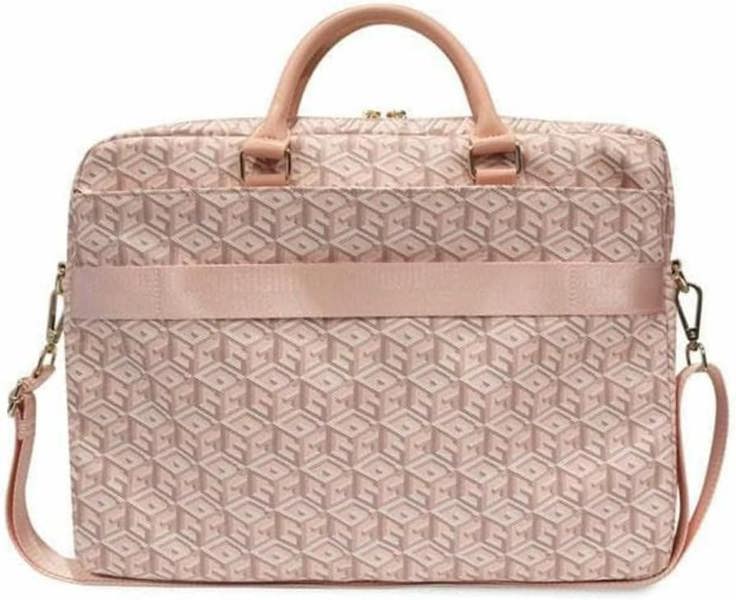 Guess Gcube Stripes Bag for 16" Laptop Pink - GUCB15HGCFSEP