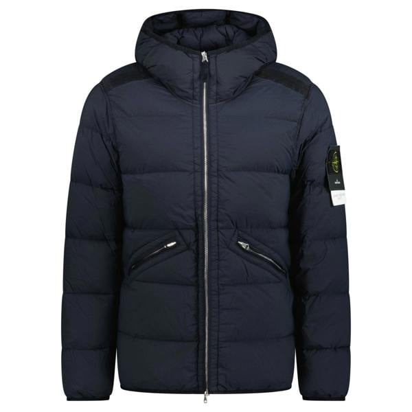 Stone Island Hooded Puffer Seamless Tunnel Nylon Navy - chancefashionco
