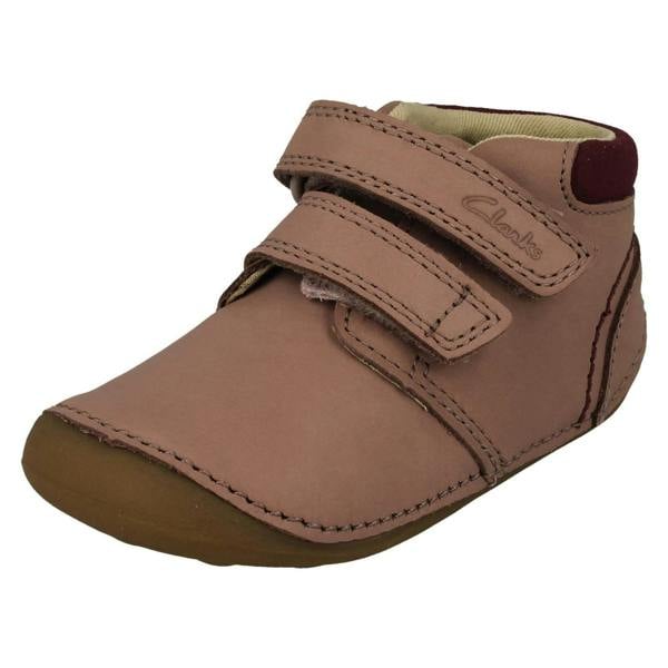Clarks Childrens Clarks Soft Hook & Loop Ankle Boots Tiny Play T