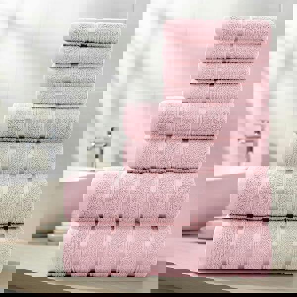 Smart Living Boston 8 PCS Towel Bale Set - Pink