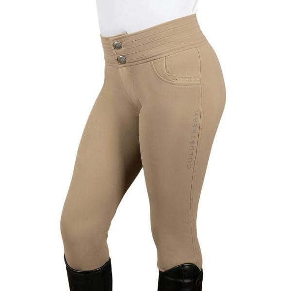 Coldstream Girls Next Generation Fenham Diamante Breeches - Taupe - 