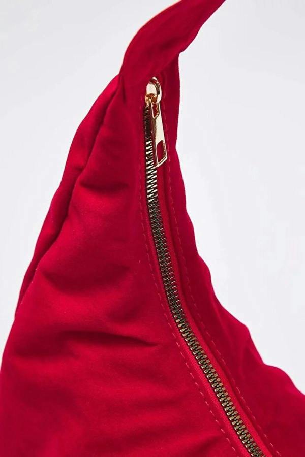 WOVCOR Suede Half Moon Women's Oval Shoulder Bag